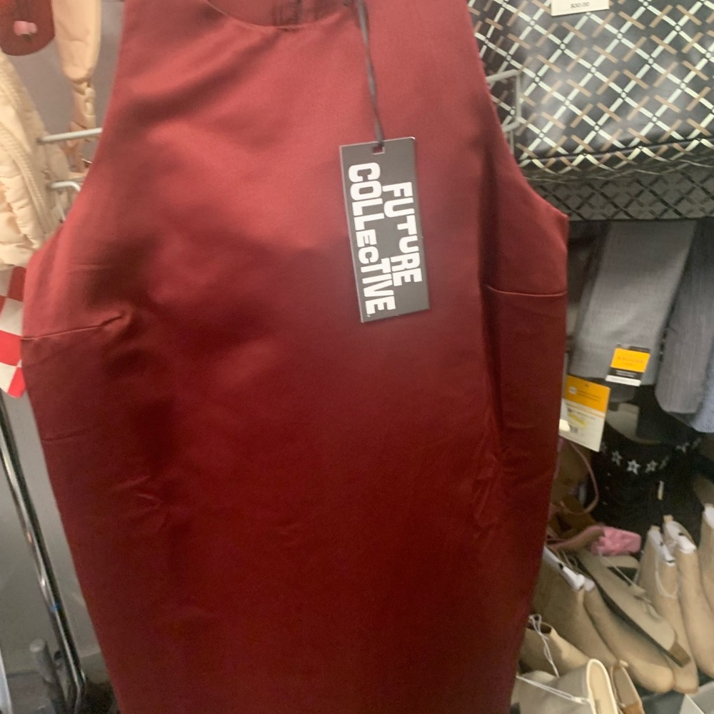 Elegant Burgundy Dress by Future Collective